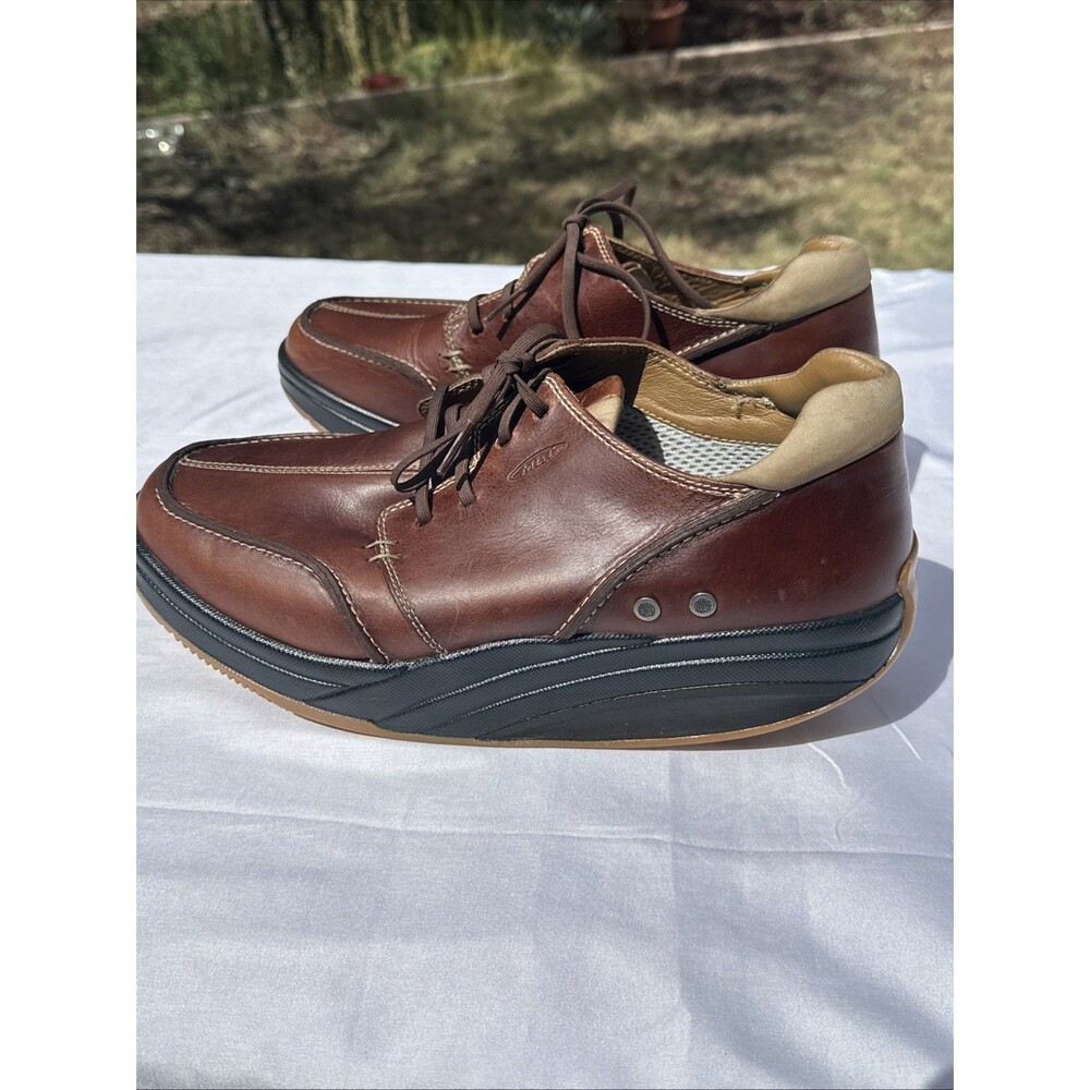 MBT Rocker Walker Brown Shoes Tarik 9.5 Eur 43 Leather Comfort